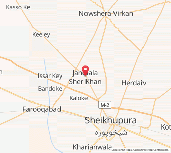 Map of Jandiala Sher Khan, Punjab
