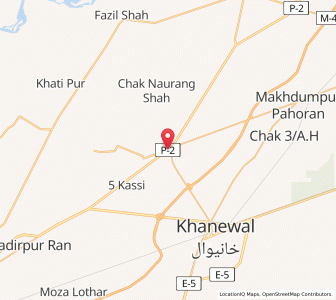 Map of Kabirwala, Punjab