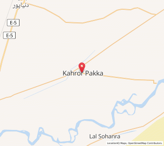 Map of Kahror Pakka, Punjab