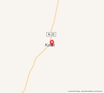 Map of Kalat, Balochistan