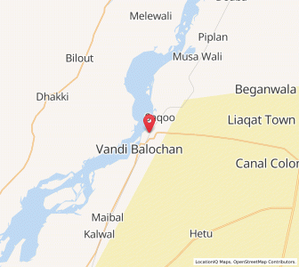 Map of Kalur Kot, Punjab