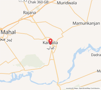 Map of Kamalia, Punjab