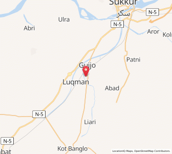 Map of Khairpur Mir’s, Sindh