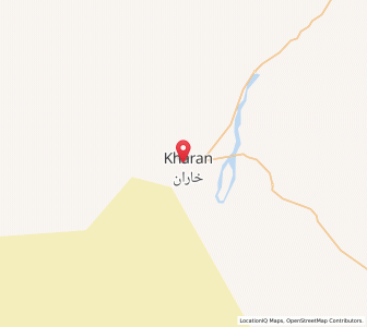 Map of Kharan, Balochistan