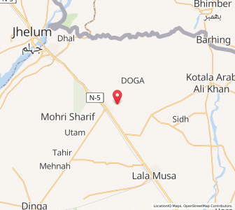 Map of Kharian, Punjab