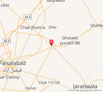 Map of Khurrianwala, Punjab