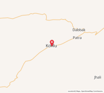 Map of Kohlu, Balochistan