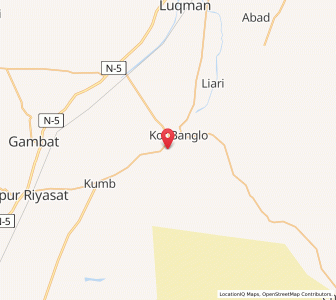 Map of Kot Diji, Sindh