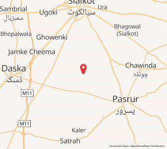 Map of Kot Ghulam Muhammad, Punjab