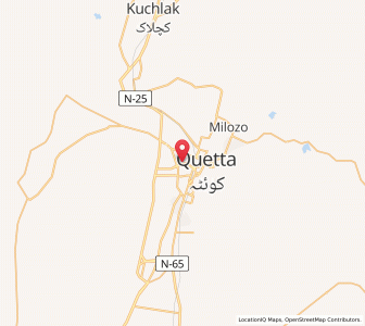 Map of Kot Malik Barkhurdar, Balochistan
