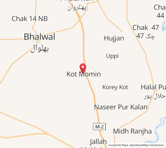 Map of Kot Mumin, Punjab