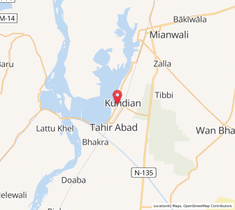 Map of Kundian, Punjab