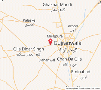 Map of Ladhewala Waraich, Punjab