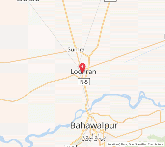 Map of Lodhran, Punjab