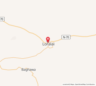 Map of Loralai, Balochistan