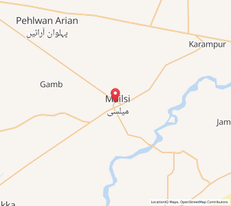 Map of Mailsi, Punjab