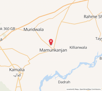 Map of Mamu Kanjan, Punjab