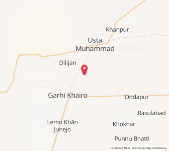 Map of Mehrabpur, Balochistan