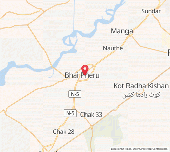 Map of Mianke Mor, Punjab