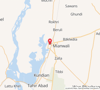 Map of Mianwali, Punjab