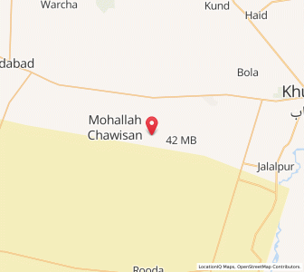 Map of Mitha Tiwana, Punjab