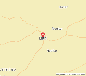 Map of Mithi, Sindh