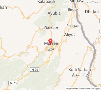 Map of Murree, Punjab