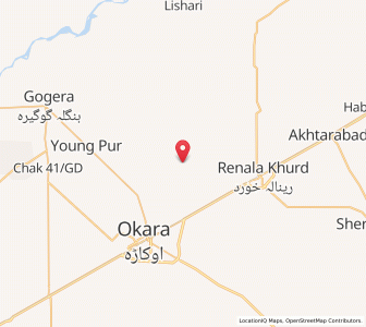 Map of Mustafabad, Punjab