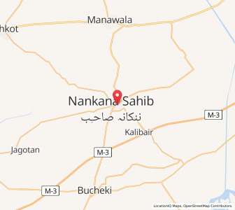 Map of Nankana Sahib, Punjab