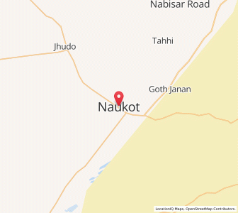 Map of Naukot, Sindh