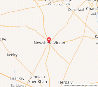 Map of Naushahra Virkan, Punjab