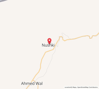 Map of Nushki, Balochistan