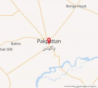 Map of Pakpattan, Punjab