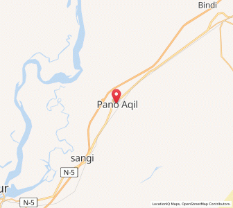 Map of Pano Aqil, Sindh