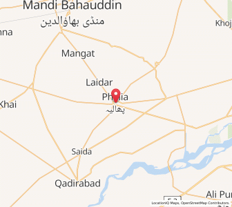 Map of Phalia, Punjab