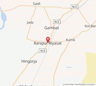 Map of Ranipur, Sindh