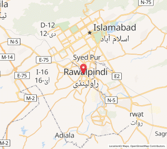 Map of Rawalpindi, Punjab