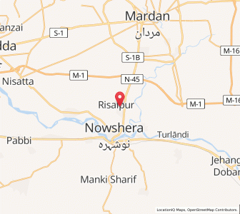 Map of Risalpur Cantonment, Khyber Pakhtunkhwa