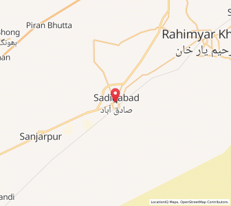 Map of Saddiqabad, Punjab