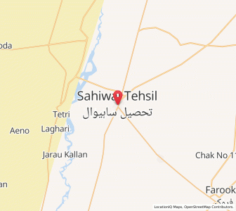 Map of Sahiwal, Punjab