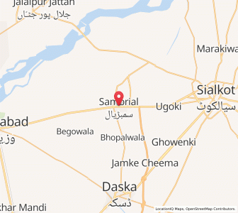 Map of Sambrial, Punjab