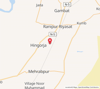 Map of Setharja Old, Sindh