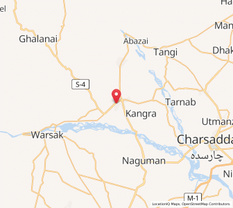 Map of Shabqadar, Khyber Pakhtunkhwa