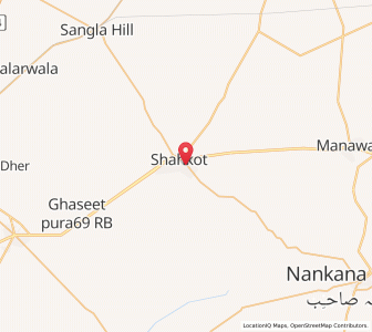 Map of Shahkot, Punjab