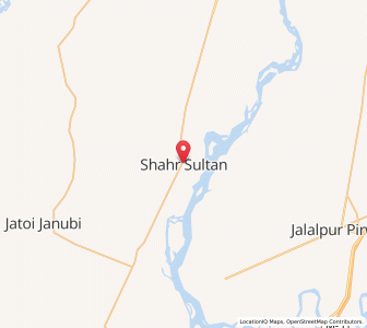 Map of Shahr Sultan, Punjab
