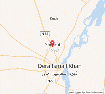 Map of Shorkot, Khyber Pakhtunkhwa