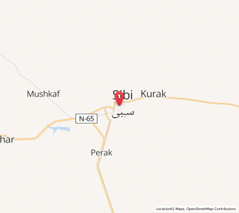 Map of Sibi, Balochistan