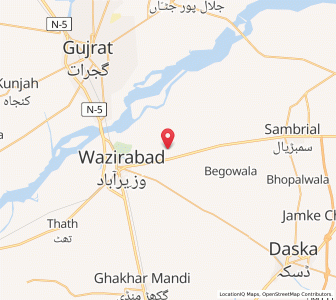 Map of Sodhri, Punjab