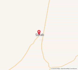 Map of Surab, Balochistan