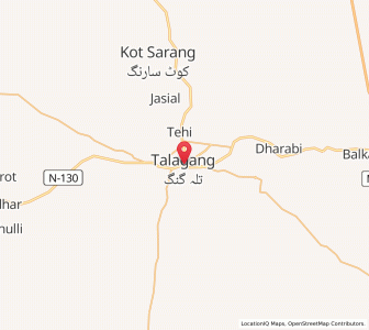 Map of Talagang, Punjab